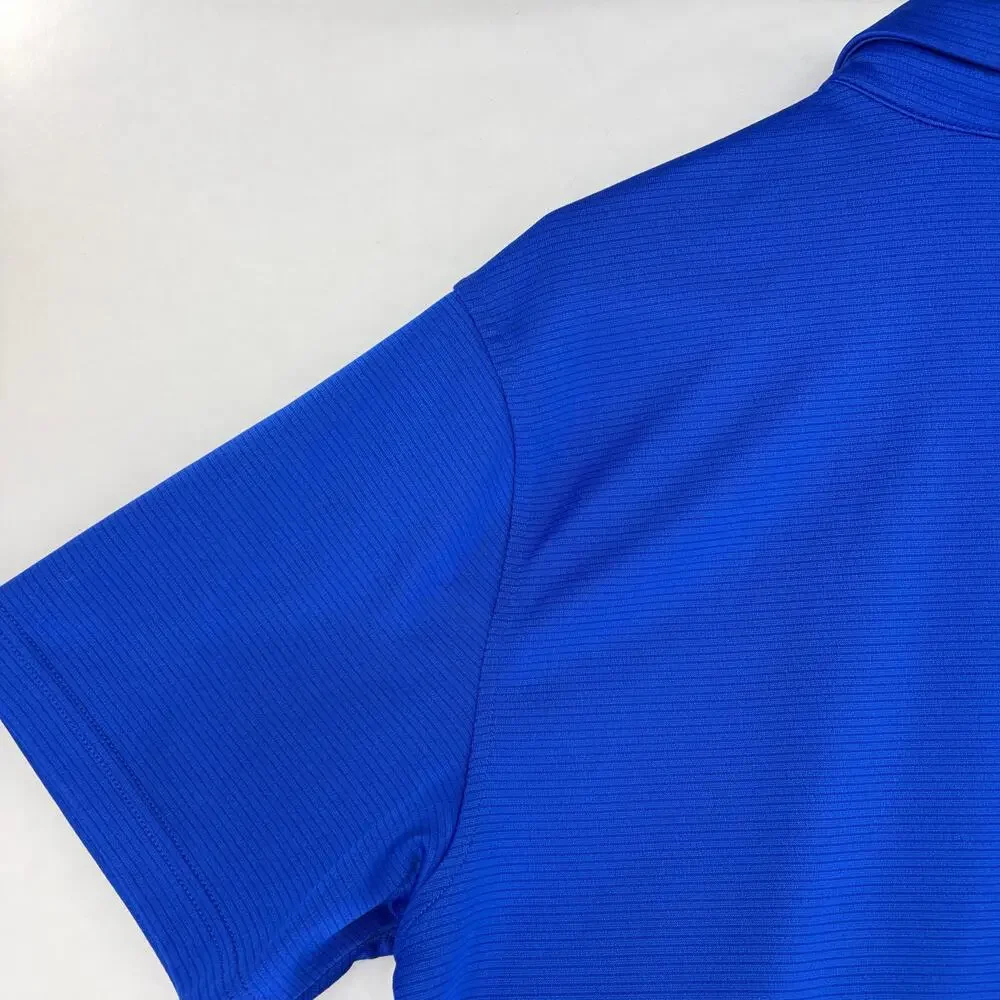 Under Armour HeatGear Mens Golf Polo Shirt Royal Blue Large - Picture 11 of 14